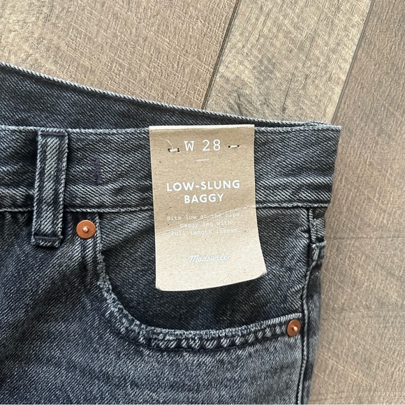 NWT Madewell Low-slung Baggy Jeans Size 28 - Picture 6 of 13
